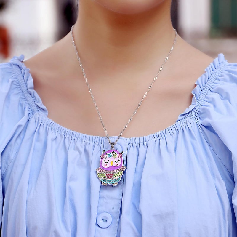 SYNLIN Cute Necklaces for Teen Girls - Adorable Pastel Crystal Necklace for Little Girls - Unicorn and Fairy Gifts - Dainty Necklace Birthday Gift Pack (3/6 Pcs) - Image 2